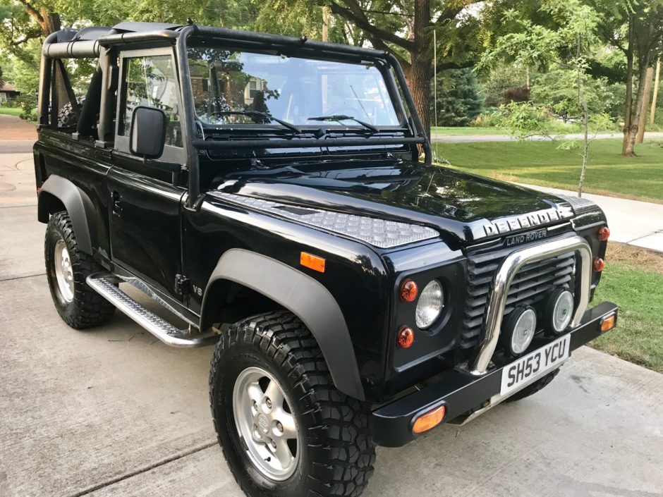 Beluga Black 1994 Land Rover Defender 90 5-Speed