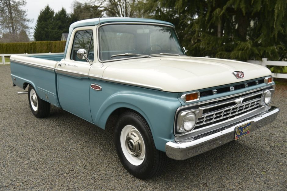 No Reserve: 1966 Ford F-250 Custom Cab