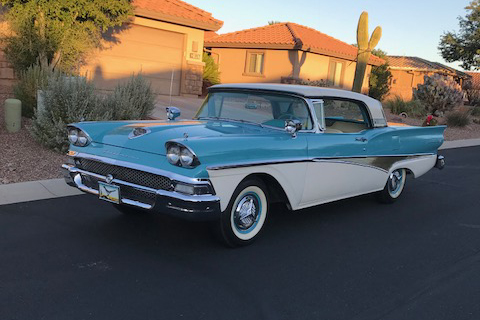 1958 FORD FAIRLANE 500 SKYLINER RETRACTABLE 