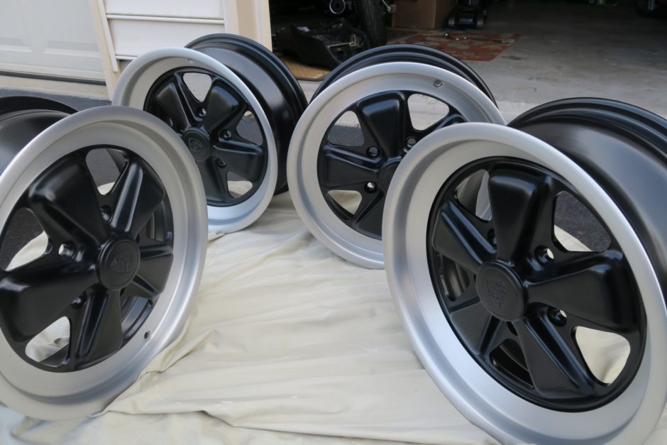 No Reserve: 1982 Porsche 16×6″ and 7″ Fuchs Wheels
