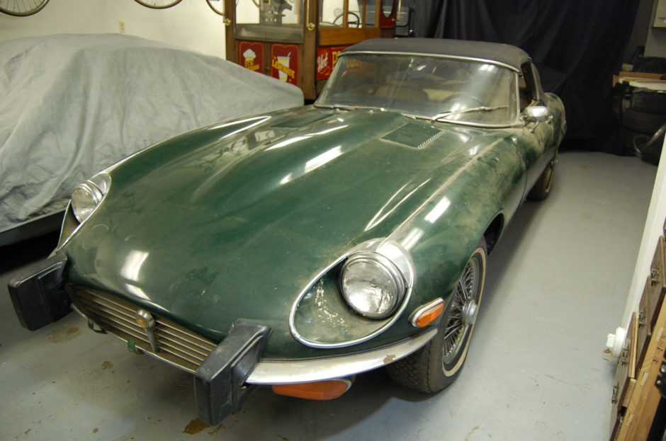 No Reserve: 1974 Jaguar XKE Roadster 4-Speed Project