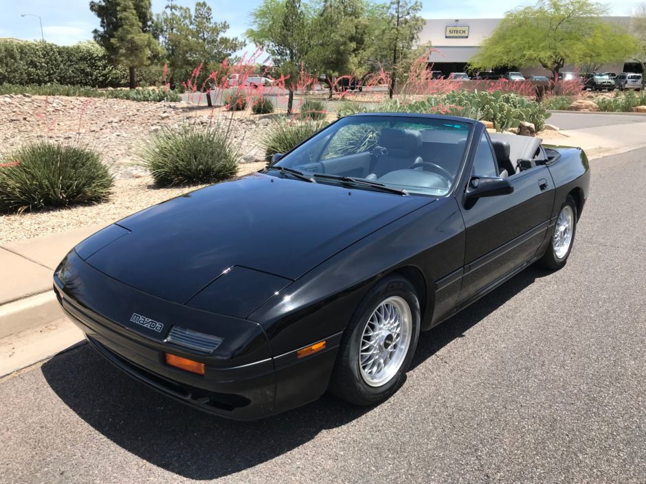 No Reserve: 47K-Mile 1988 Mazda RX-7 Convertible