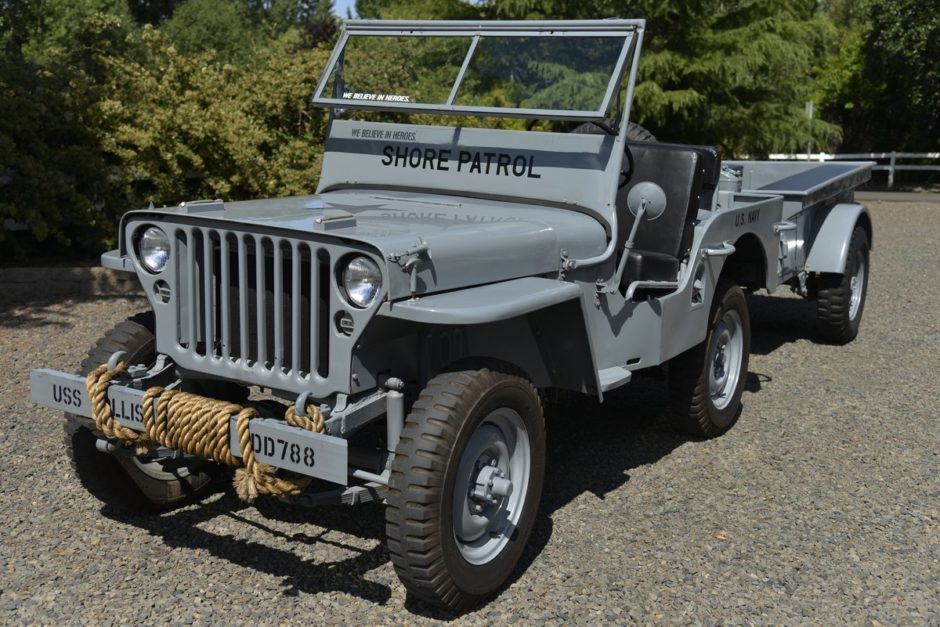 No Reserve: 1948 Willys CJ-2A and Trailer