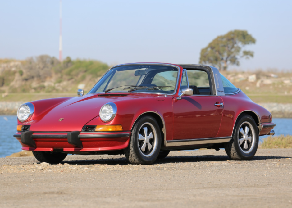 Blue-Plate 1973 Porsche 911S Targa
