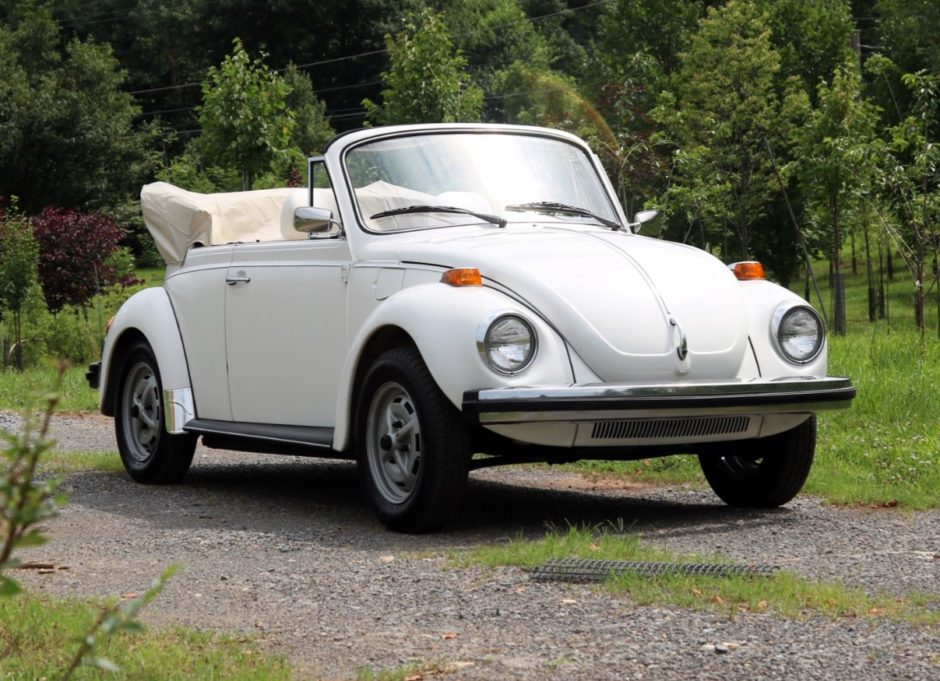 6k-Mile 1979 Volkswagen Beetle Convertible