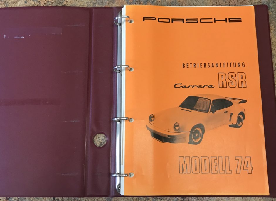 No Reserve: 1974 Porsche 911 3.0 RSR Manual