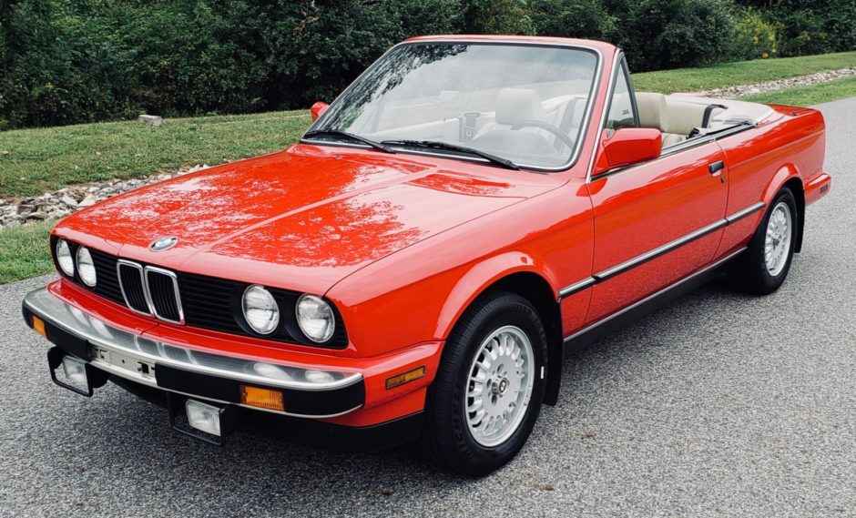 No Reserve: 30K-Mile 1987 BMW 325i Convertible