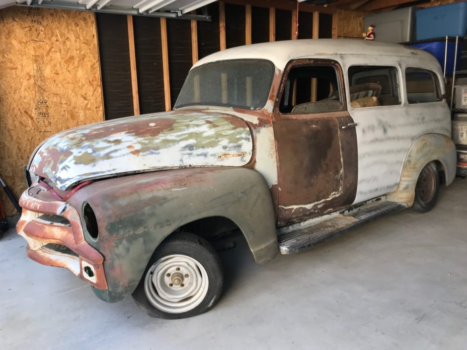 No Reserve: 1954 Chevrolet Suburban Project