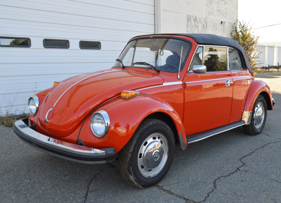 No Reserve: 1978 Volkswagen Super Beetle Convertible