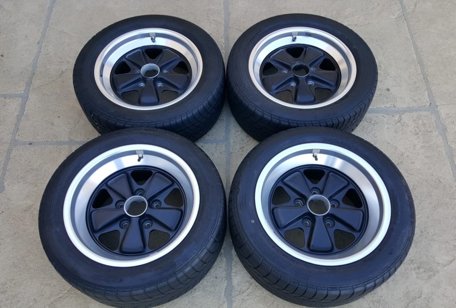 No Reserve: 1986 Porsche 16Ã—7â€³ and 9â€³ Fuchs Wheels