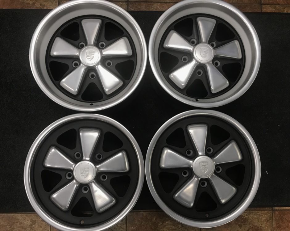 No Reserve: 1973 Porsche 15×6″ and 7″ Fuchs Wheels