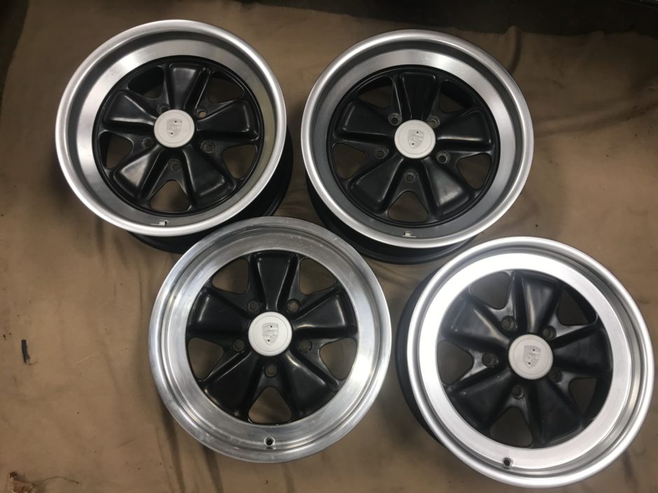 No Reserve: 1985 Porsche 911 16×6″ and 7″ Fuchs Wheels