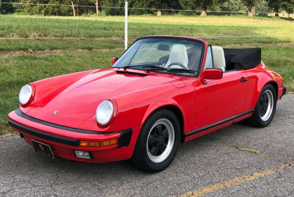 43k-Mile 1987 Porsche 911 Carrera Cabriolet G50