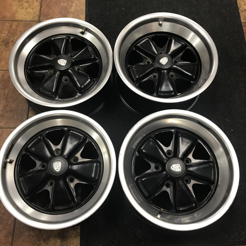 No Reserve: 1982 Porsche 911 16×7″ and 8″ Fuchs Wheels