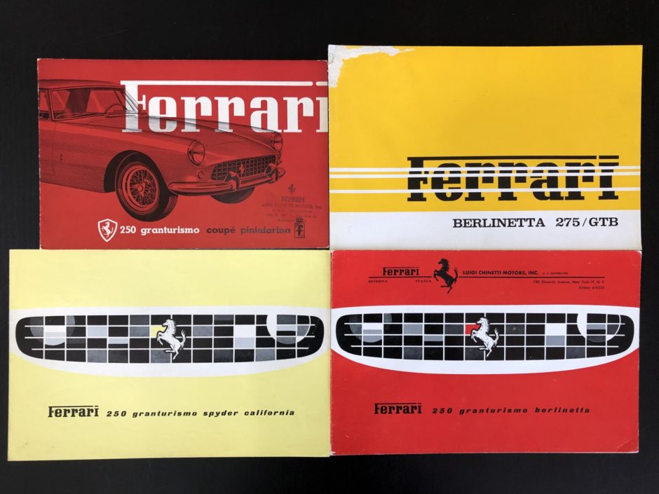 No Reserve: 1960s Ferrari 250/275 Sales Brochures